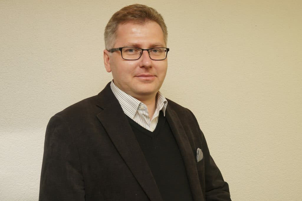 Neįgaliųjų profsąjungos pirmininkas Deividas Podleckis