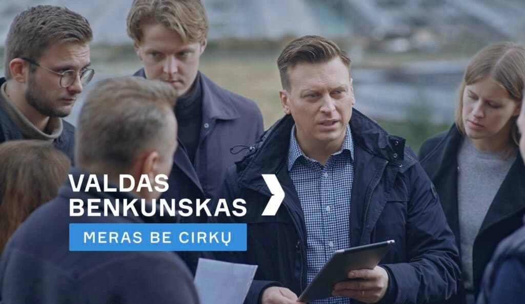 Valdas Benkunskas – meras be cirkų. Benkunsko reklama iš anų savivaldybių rinkimų